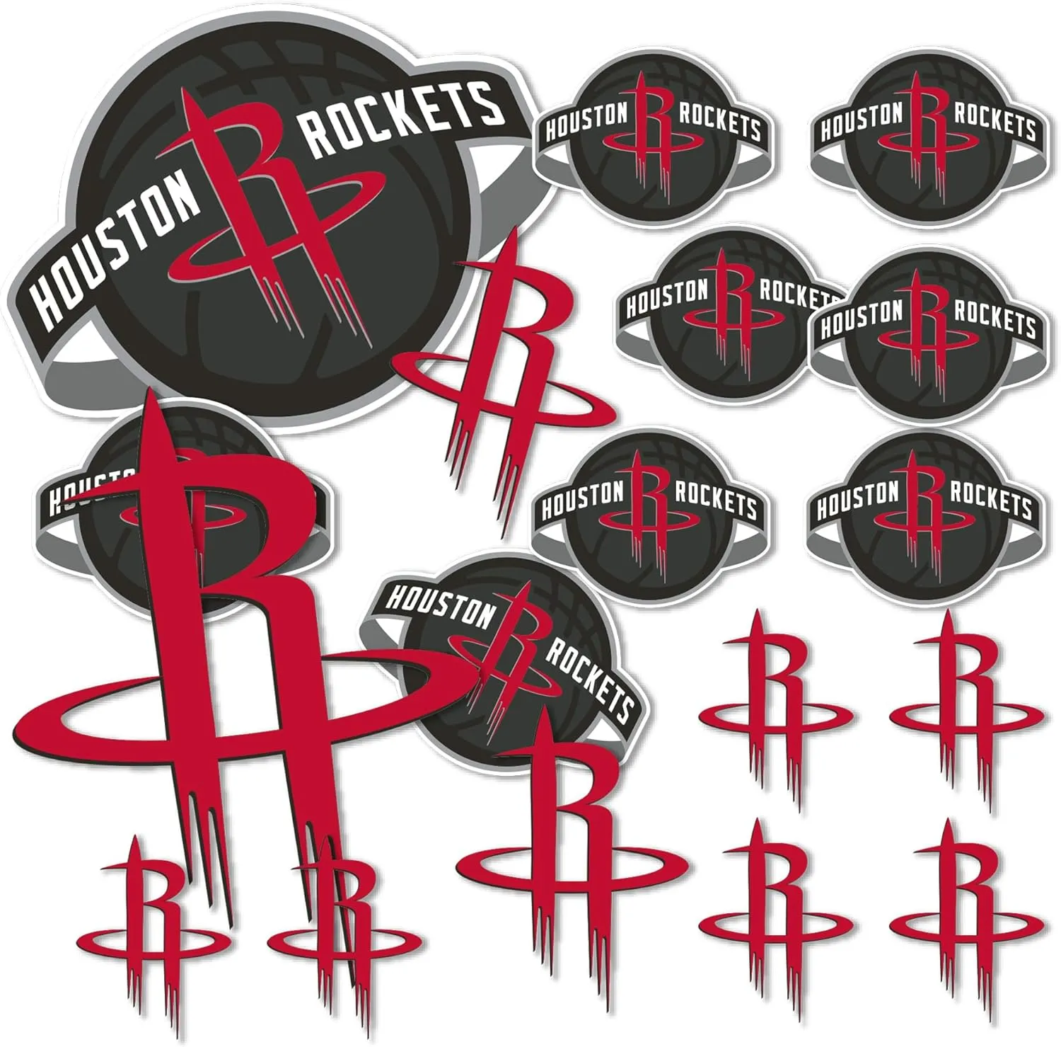 Desert Cactus Houston Rockets Sticker NBA Officially Licensed Vinyl Decal Laptop Water Bottle Car Scrapbook (Type 1-1)