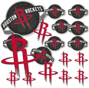 Desert Cactus Houston Rockets Sticker NBA Officially Licensed Vinyl Decal Laptop Water Bottle Car Scrapbook (Type 1-1)