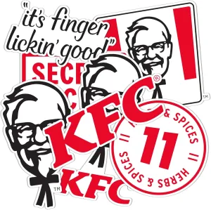 Desert Cactus KFC Sticker Kentucky Fried Chicken Sticker Vinyl Decals Laptop Water Bottle Car Scrapbook T2 (Type 2-3)