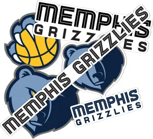 Desert Cactus Memphis Grizzlies NBA Officially Licensed Sticker Vinyl Decal Laptop Water Bottle Car Scrapbook (Type 2)