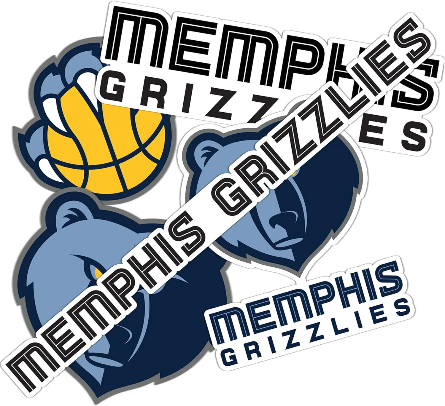 Desert Cactus Memphis Grizzlies NBA Officially Licensed Sticker Vinyl Decal Laptop Water Bottle Car Scrapbook (Type 2)