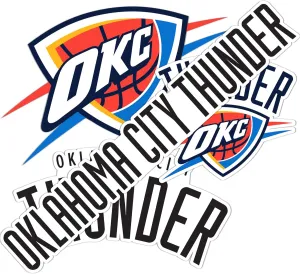 Desert Cactus Oklahoma City Thunder OKC NBA Officially Licensed Sticker Vinyl Decal Laptop Water Bottle Car Scrapbook (Type 2)
