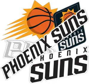 Desert Cactus Phoenix Suns NBA Officially Licensed Sticker Vinyl Decal Laptop Water Bottle Car Scrapbook (Type 2)