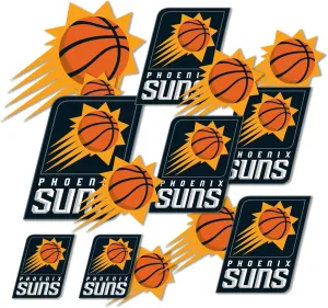 Desert Cactus Phoenix Suns Sticker NBA Officially Licensed Vinyl Decal Laptop Water Bottle Car Scrapbook (Type 1-1)