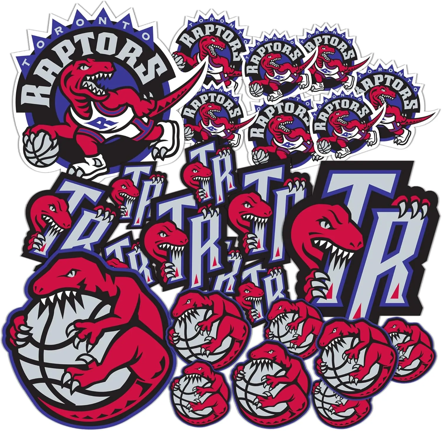 Desert Cactus Toronto Raptors Sticker NBA Officially Licensed Vinyl Decal Laptop Water Bottle Car Scrapbook (Vintage Sheet)
