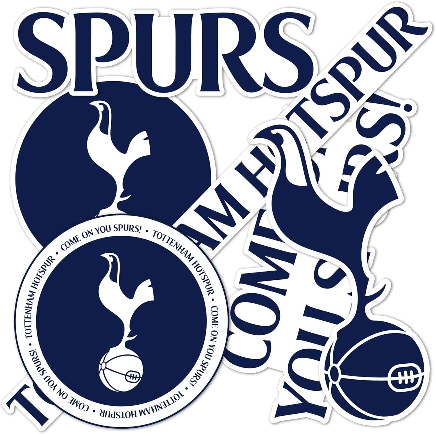 Desert Cactus Tottenham Hotspur Spurs Sticker Decal Sheet Vinyl Football Soccer Premier League Laptop Water Bottle Car Scrapbook (Type 2-3)