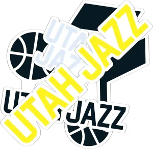 Desert Cactus Utah Jazz NBA Officially Licensed Sticker Vinyl Decal Laptop Water Bottle Car Scrapbook (Type 2)