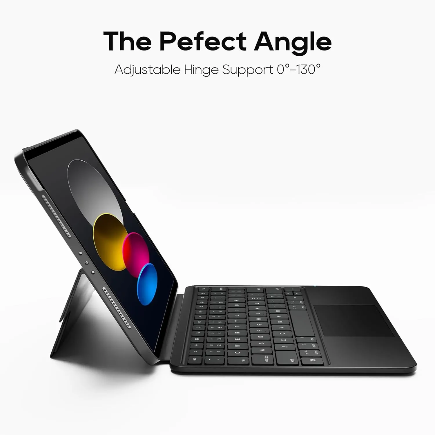 Detachable Keyboard Case for iPad 11th 2025 (A16) & iPad 10th Generation 2022 (10.9-inch): Magnetic & Slim & Round Protective Cover with Trackpad, RGB Backlight