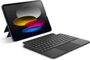 Detachable Keyboard Case for iPad 11th 2025 (A16) & iPad 10th Generation 2022 (10.9-inch): Magnetic & Slim & Round Protective Cover with Trackpad, RGB Backlight