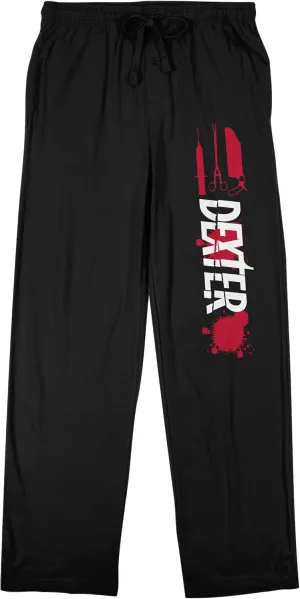 Dexter Title Art Men's Black Sleep Pajama Pants