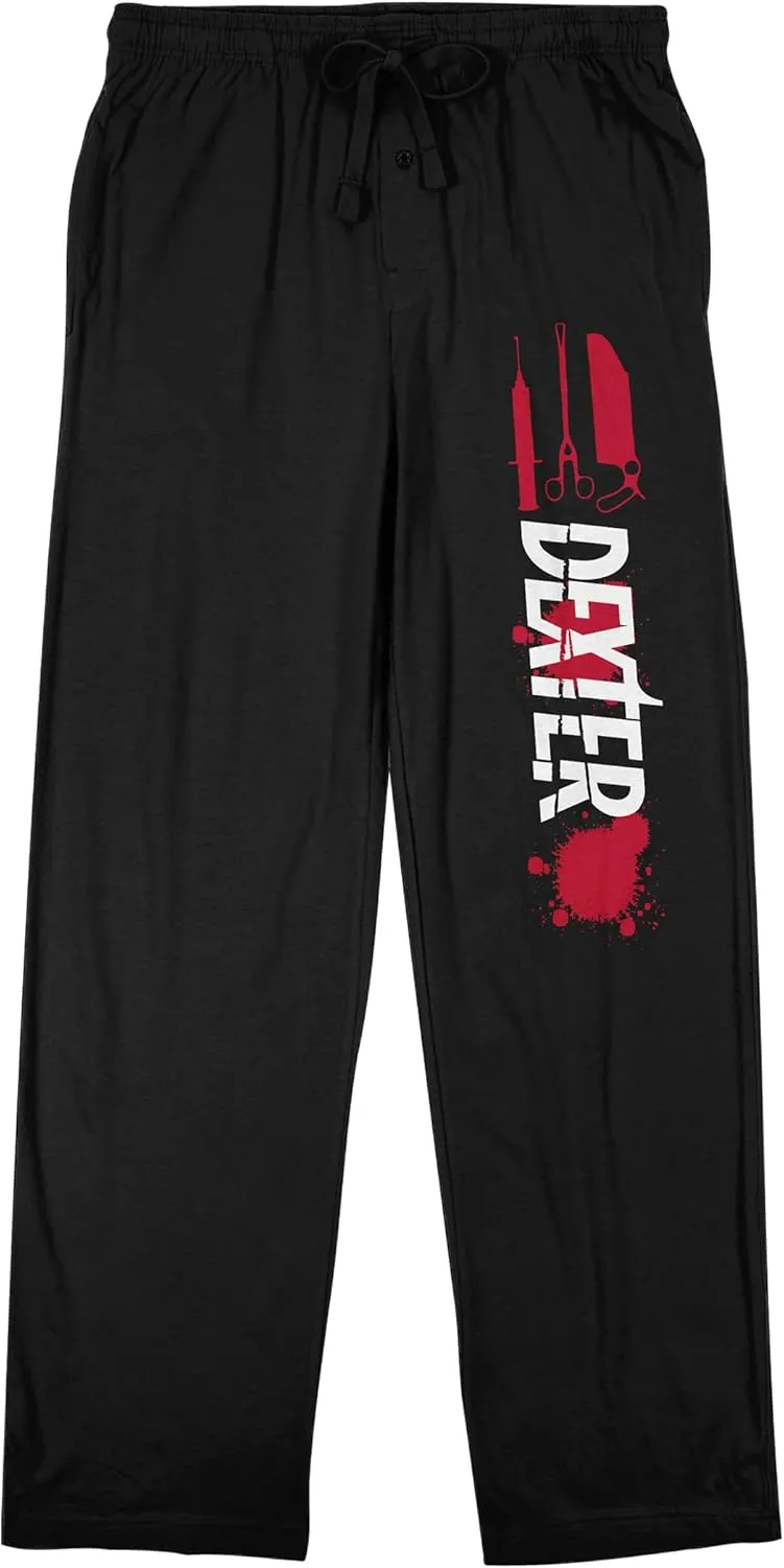 Dexter Title Art Men's Black Sleep Pajama Pants