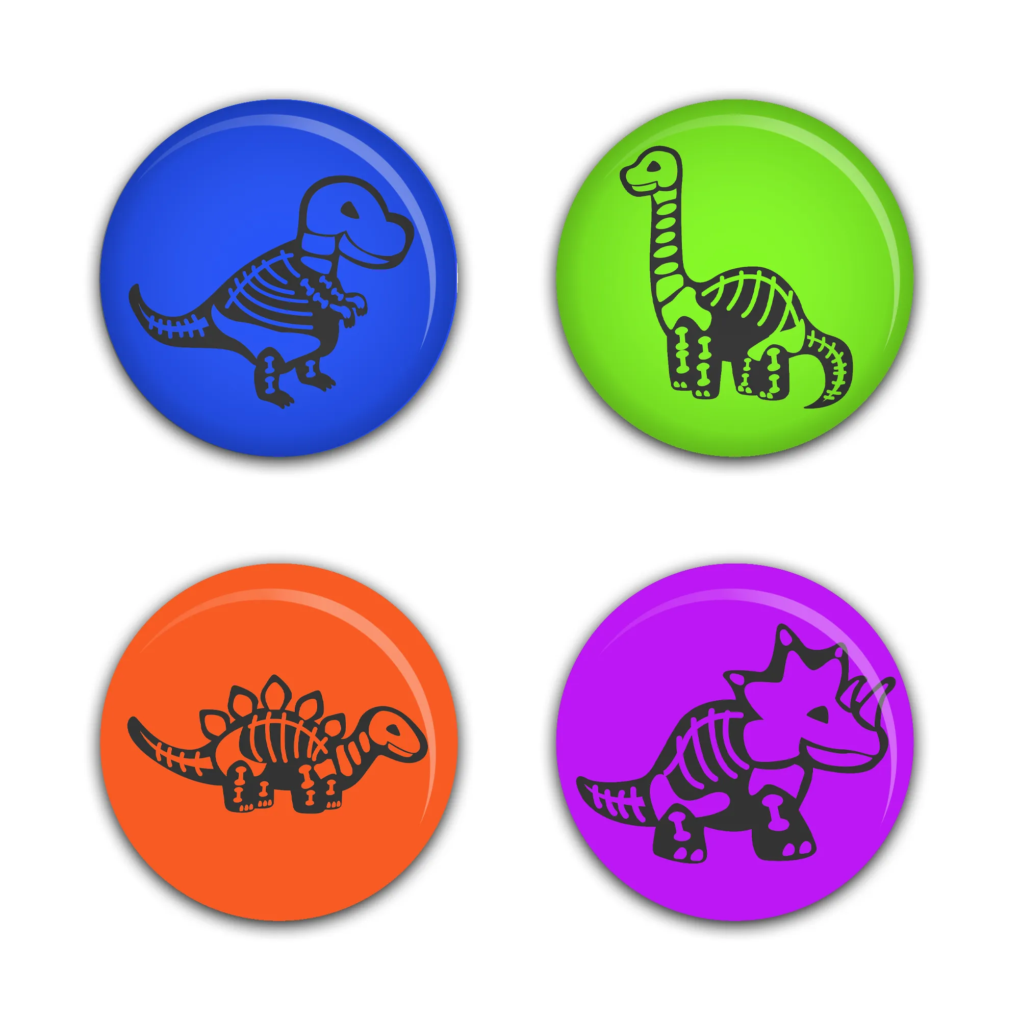 Dino Skeleton Pin Set