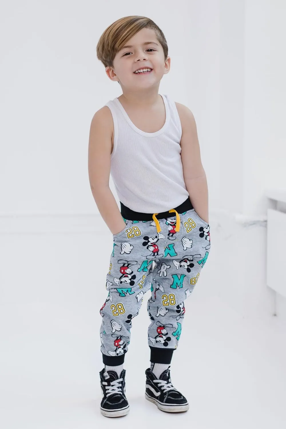 Disney Mickey Mouse Cars Lion King Toy Story 2 Pack Pants Infant to Big Kid Sizes (12 Months - 10-12)