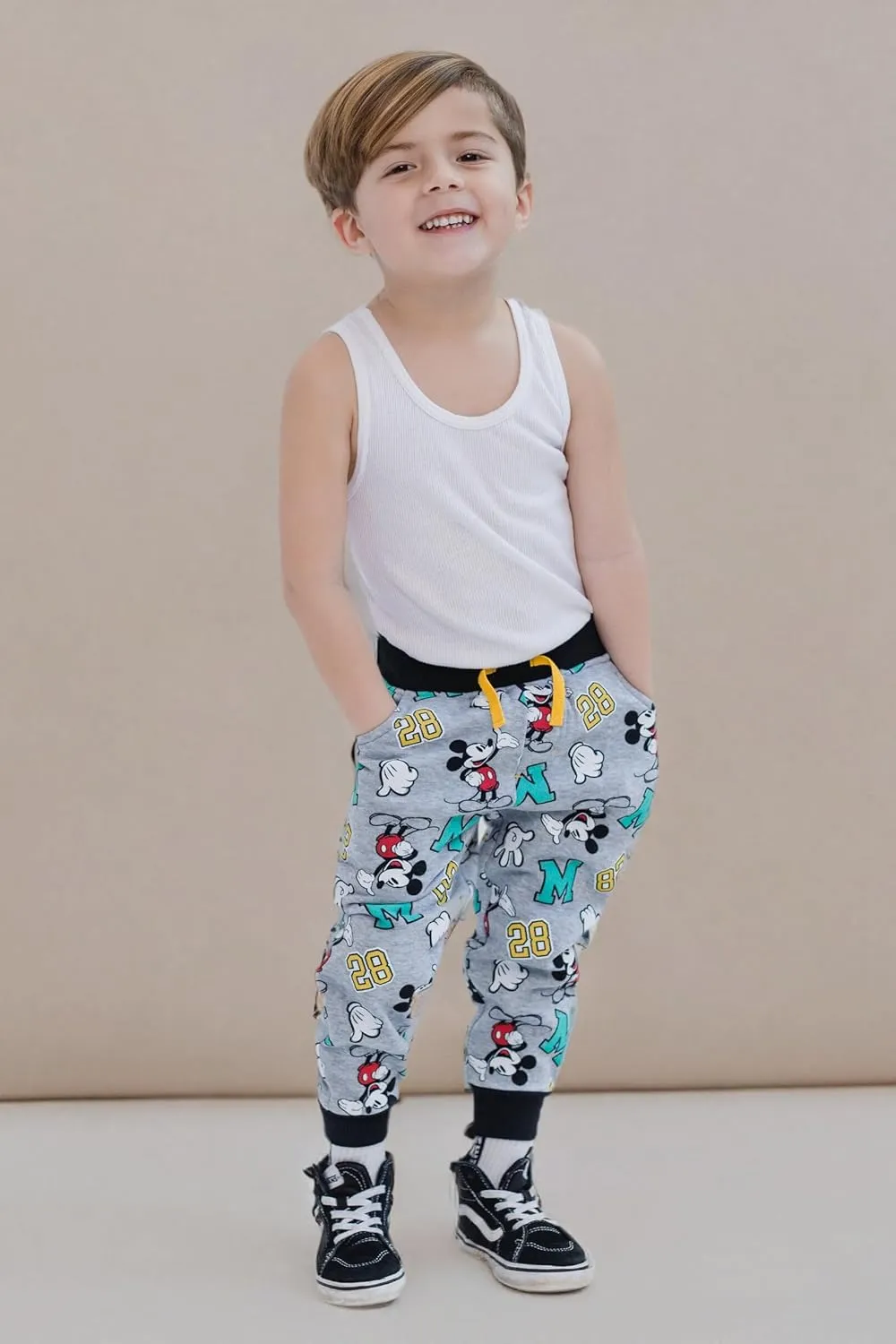 Disney Mickey Mouse Cars Lion King Toy Story 2 Pack Pants Infant to Big Kid Sizes (12 Months - 10-12)