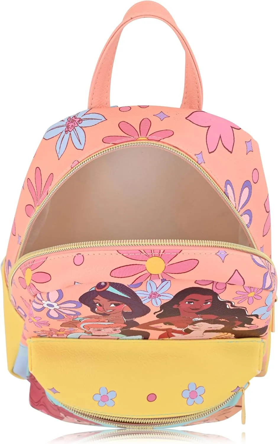 Disney Princess Backpack for Women, Men, Unisex | Cute PU Leather 10" Mini Princess Backpack Purse Shoulder Purse | Princess Bag and Princess Accessories