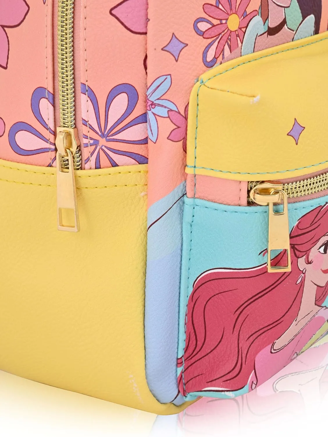 Disney Princess Backpack for Women, Men, Unisex | Cute PU Leather 10" Mini Princess Backpack Purse Shoulder Purse | Princess Bag and Princess Accessories