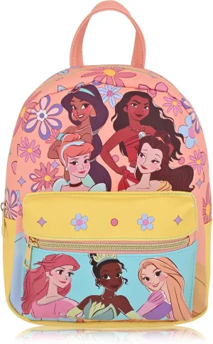 Disney Princess Backpack for Women, Men, Unisex | Cute PU Leather 10" Mini Princess Backpack Purse Shoulder Purse | Princess Bag and Princess Accessories