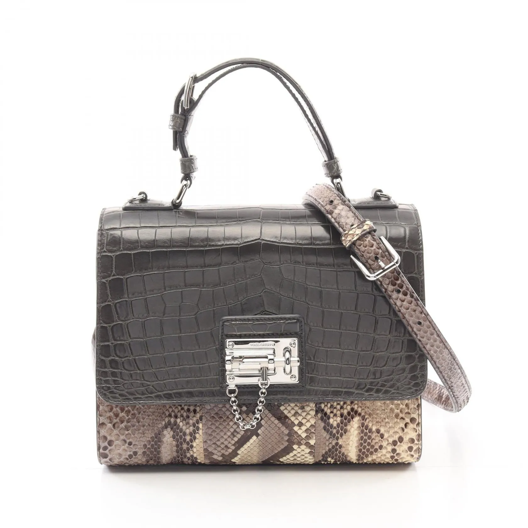 Dolce & Gabbana Exotic Leather Handbag