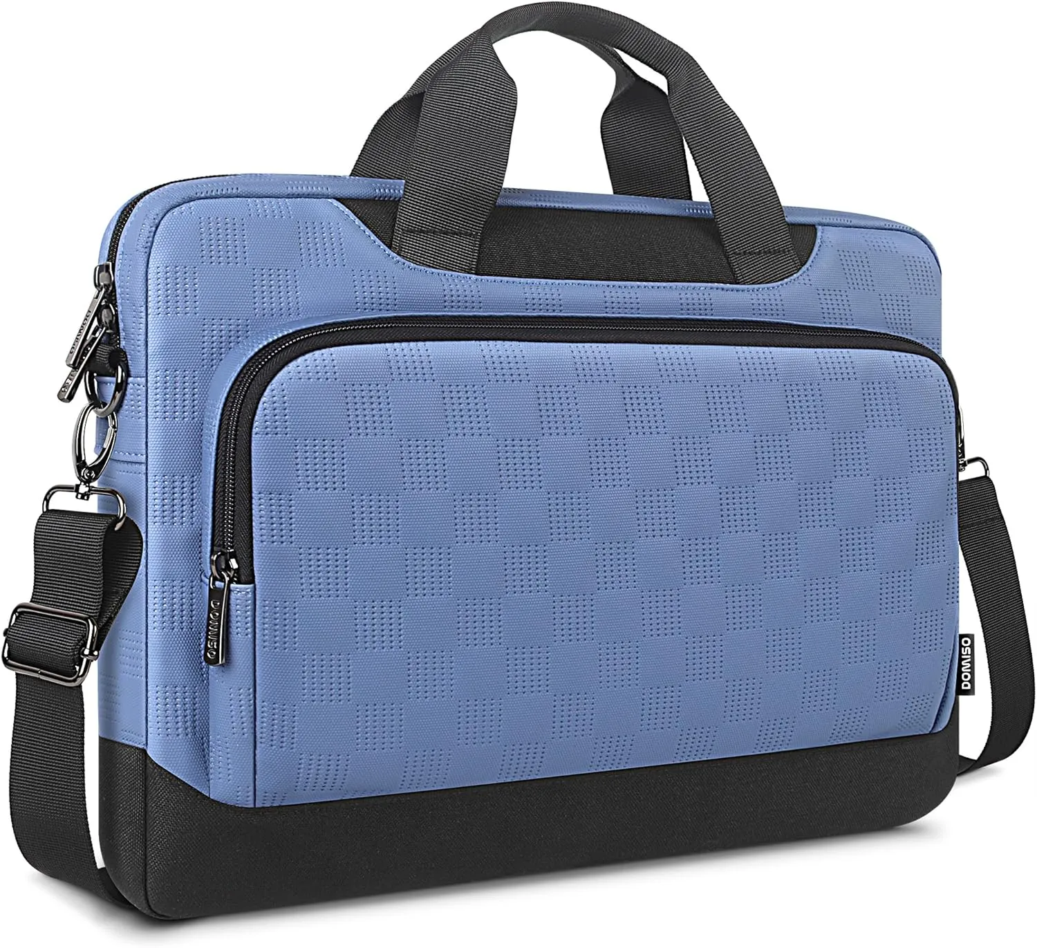 DOMISO 17-17.3 inch Laptop Sleeve Business Briefcase 17 inch Laptop Bag Waterproof 17 inch Laptop Case for Men Women Business Office Work Computer Bag 17 inch Messenger Shoulder Bag,Blue