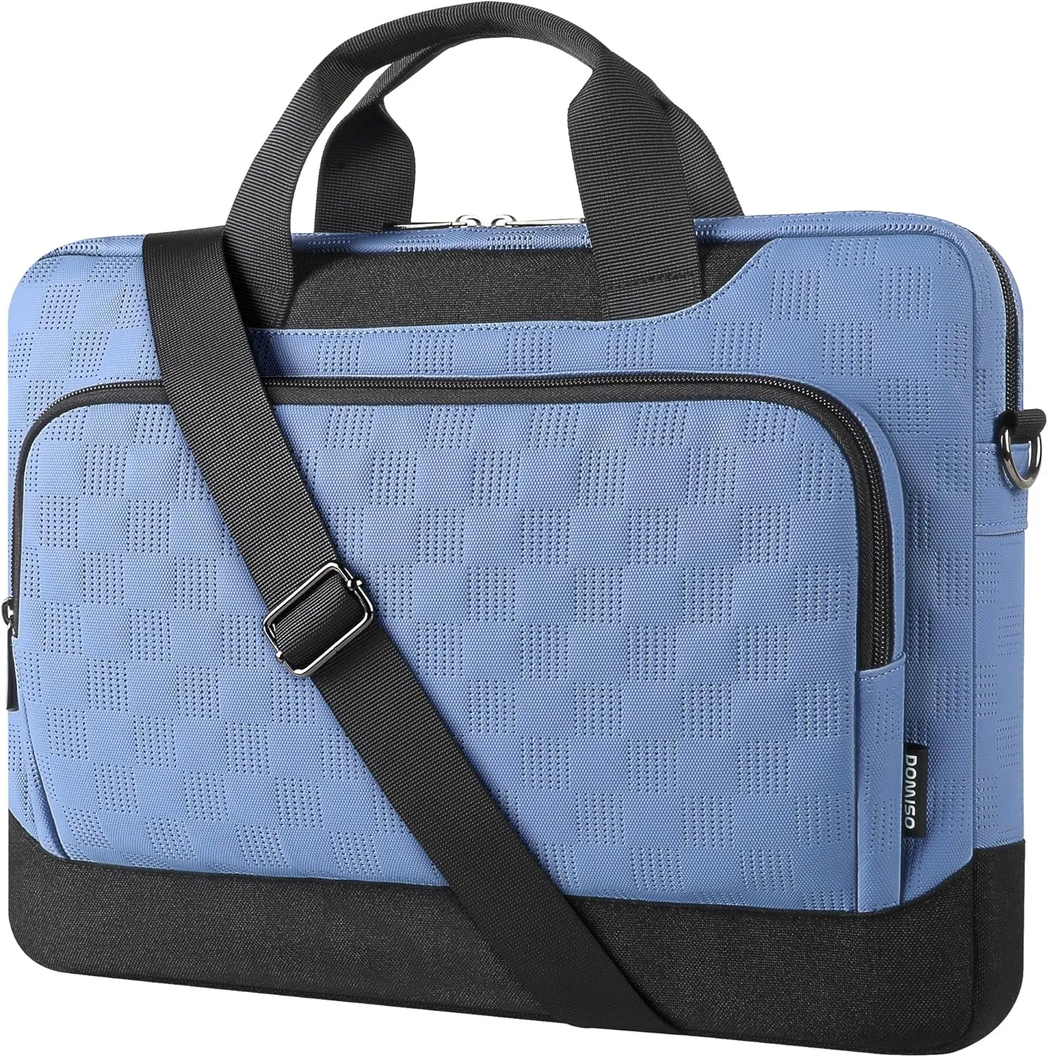 DOMISO 17-17.3 inch Laptop Sleeve Business Briefcase 17 inch Laptop Bag Waterproof 17 inch Laptop Case for Men Women Business Office Work Computer Bag 17 inch Messenger Shoulder Bag,Blue