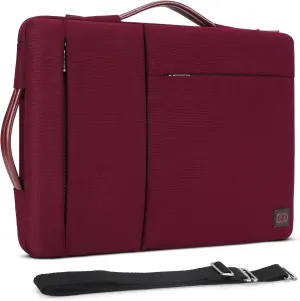 DOMISO 17 Inch Laptop Sleeve Shoulder Bag Water-Resistant Protective Case for 17.3" Dell Inspiron/MSI GS73VR Stealth Pro/Lenovo IdeaPad 300 320 321/ HP ENVY 17/ LG Gram 17"/ ROG STRIX GL702VS,Fuchsia