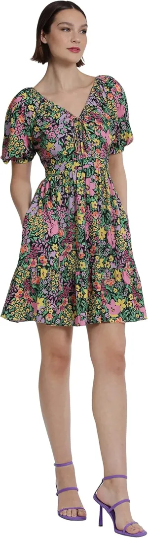 Donna Morgan Women's Fun Print Colorful Dress Dressy Casual Day Event Party Date