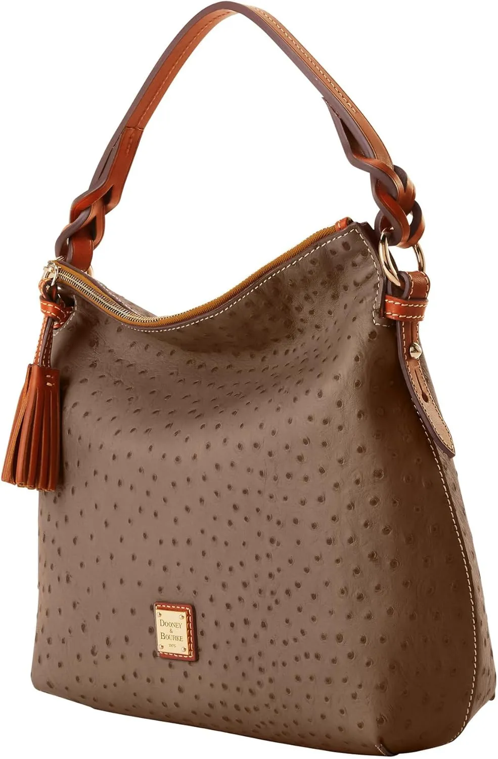 Dooney & Bourke Handbag, Ostrich Twist Strap Hobo Shoulder Bag