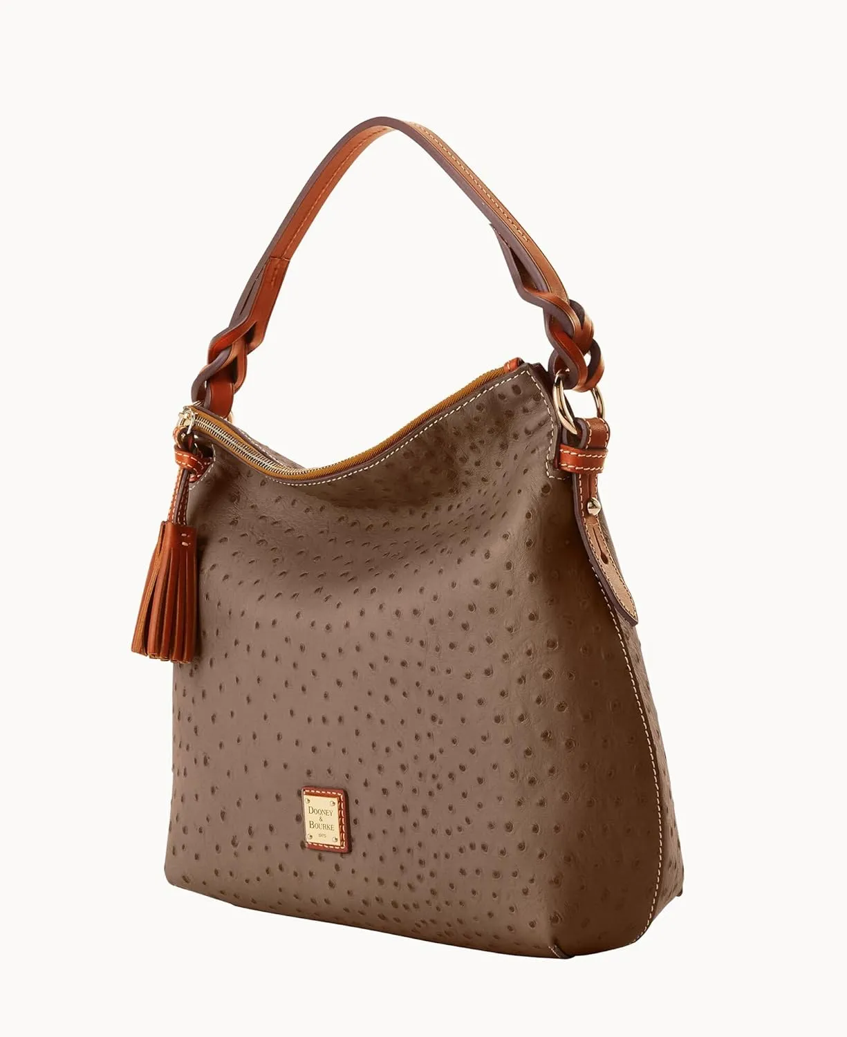 Dooney & Bourke Handbag, Ostrich Twist Strap Hobo Shoulder Bag