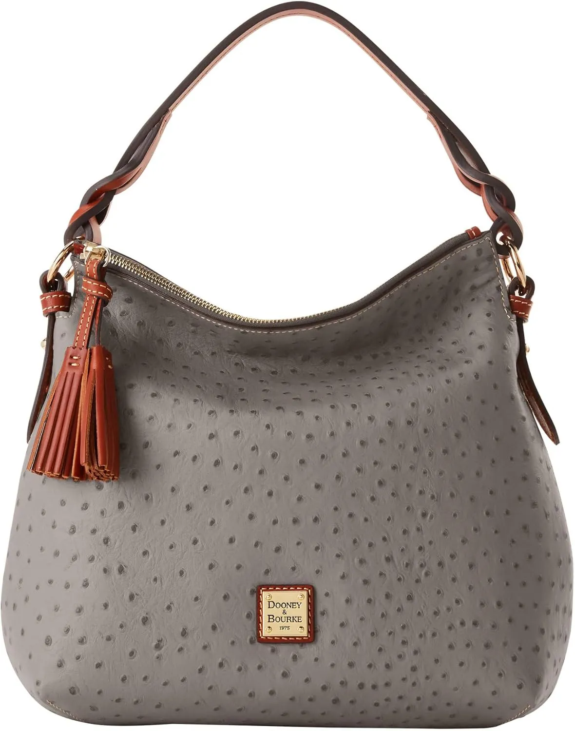 Dooney & Bourke Handbag, Ostrich Twist Strap Hobo Shoulder Bag