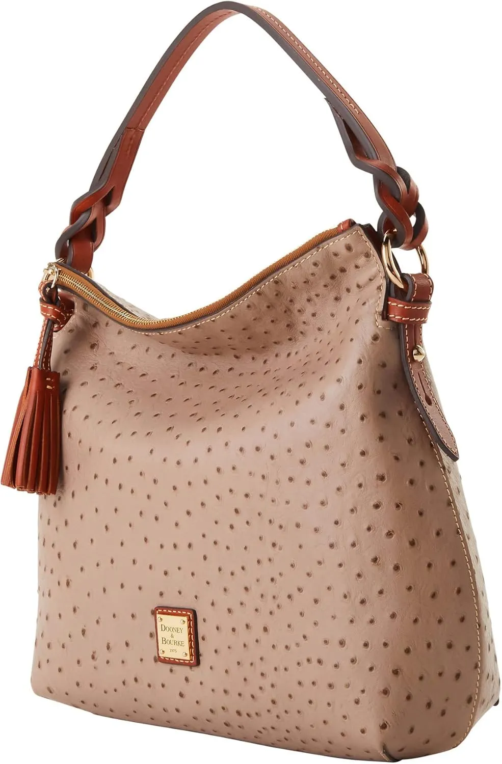 Dooney & Bourke Handbag, Ostrich Twist Strap Hobo Shoulder Bag