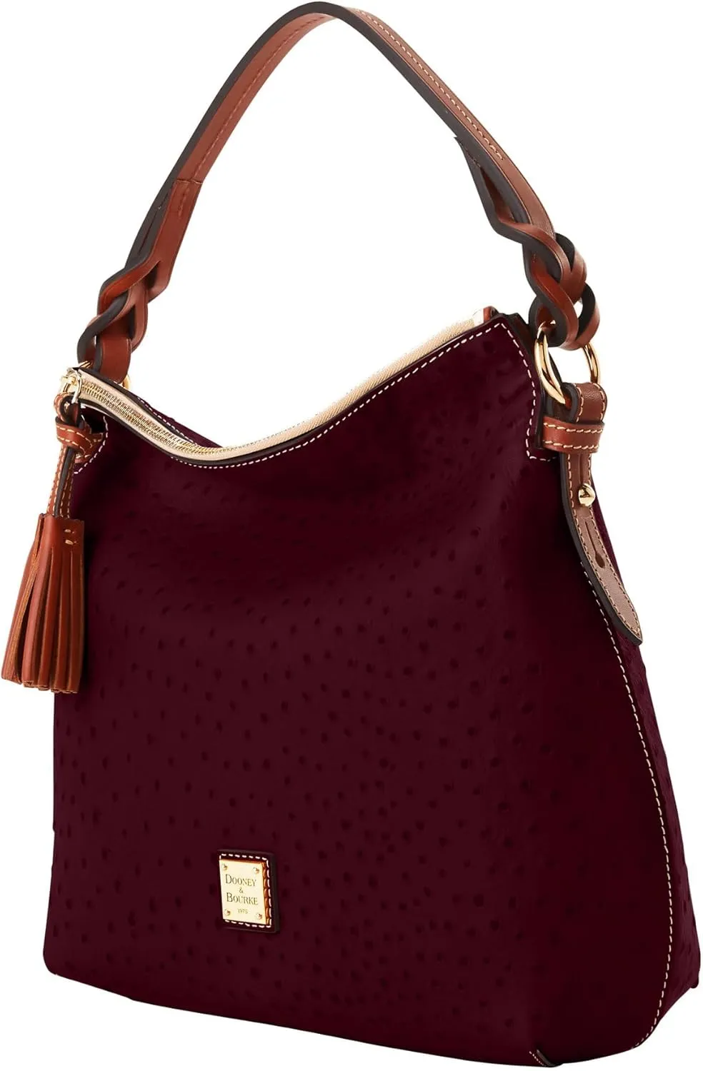 Dooney & Bourke Handbag, Ostrich Twist Strap Hobo Shoulder Bag