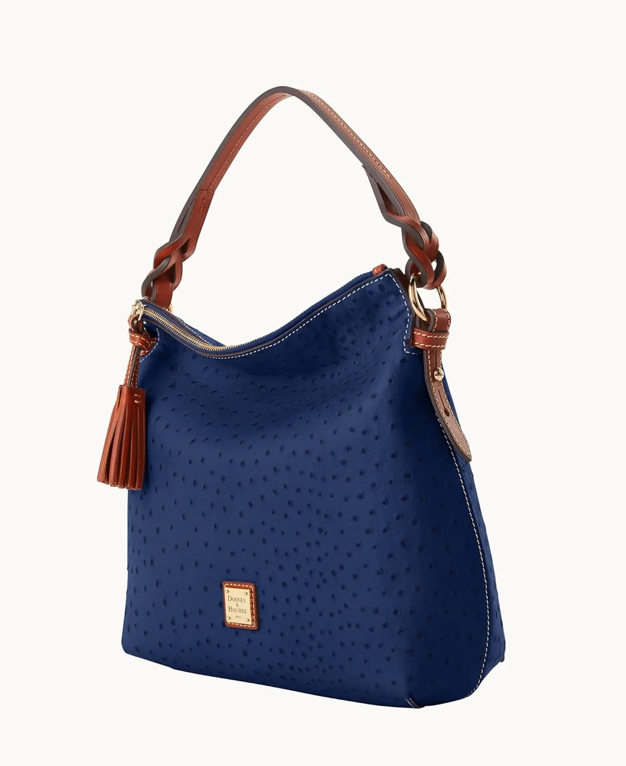 Dooney & Bourke Handbag, Ostrich Twist Strap Hobo Shoulder Bag