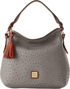 Dooney & Bourke Handbag, Ostrich Twist Strap Hobo Shoulder Bag
