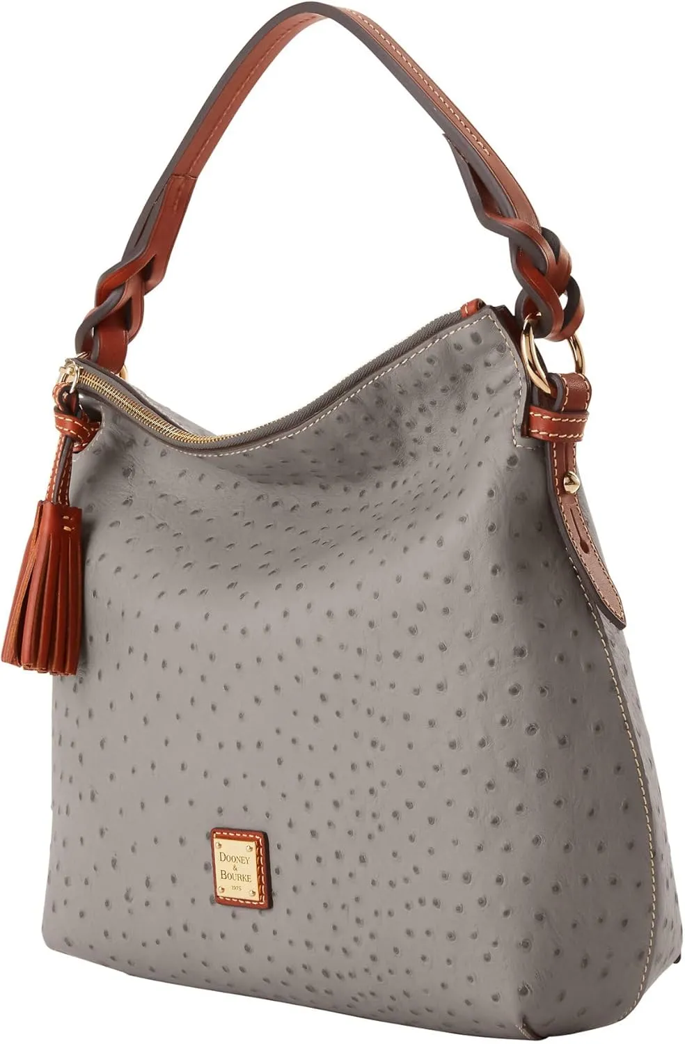 Dooney & Bourke Handbag, Ostrich Twist Strap Hobo Shoulder Bag