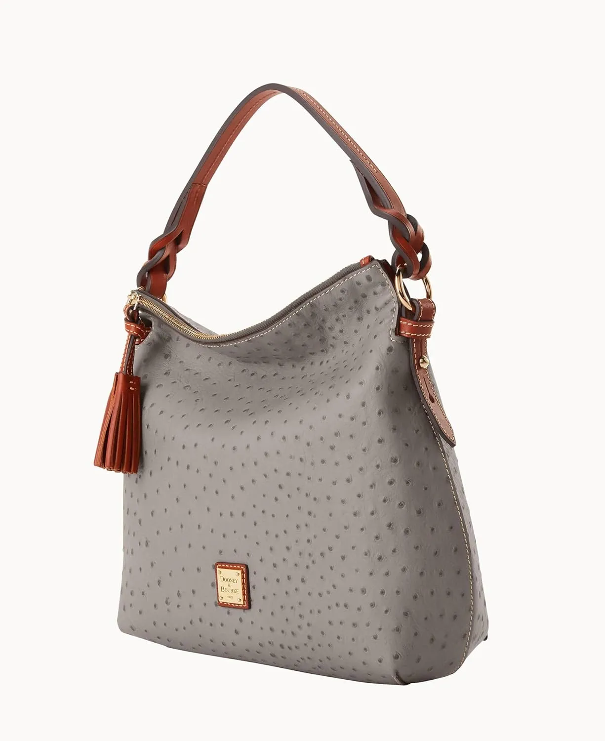 Dooney & Bourke Handbag, Ostrich Twist Strap Hobo Shoulder Bag