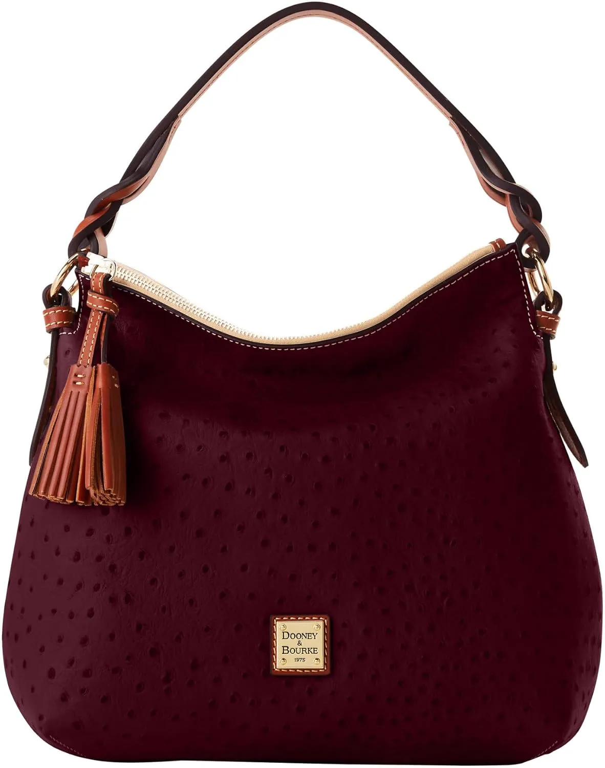 Dooney & Bourke Handbag, Ostrich Twist Strap Hobo Shoulder Bag