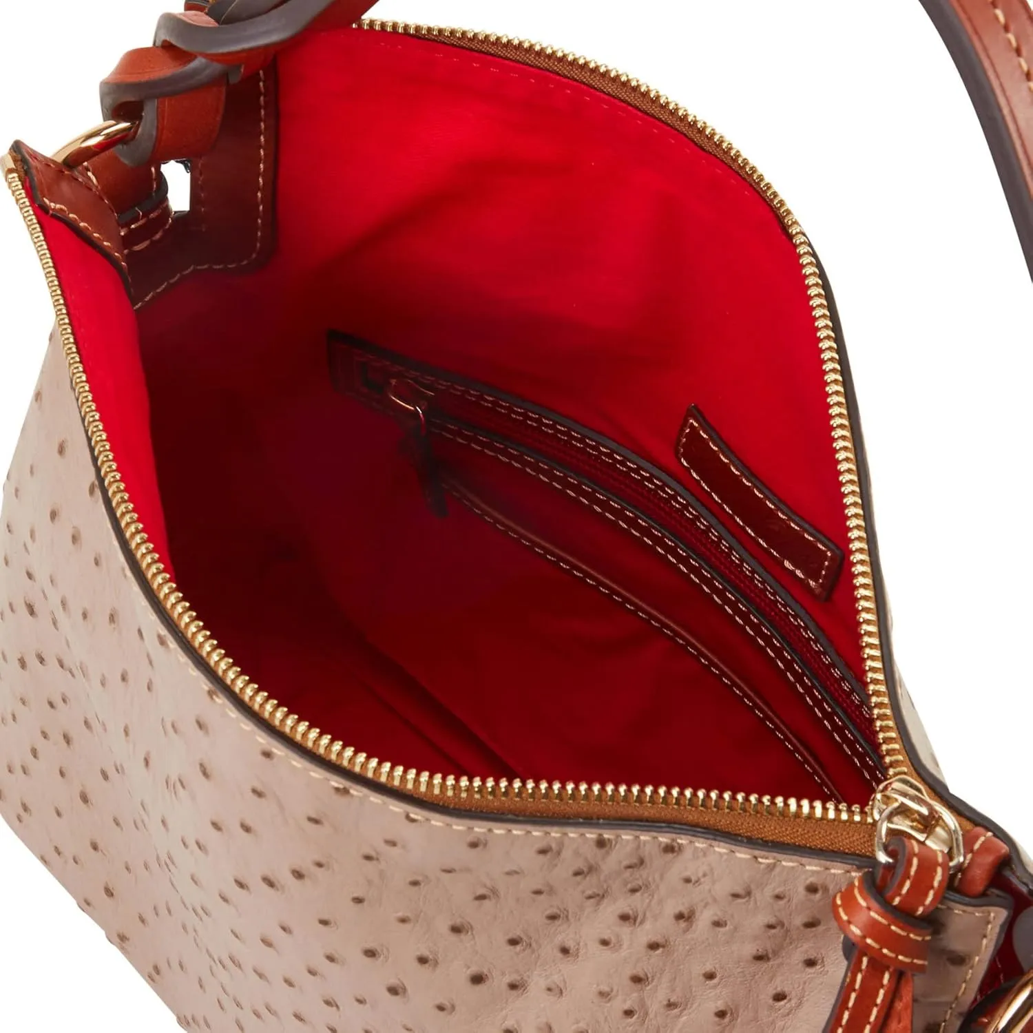Dooney & Bourke Handbag, Ostrich Twist Strap Hobo Shoulder Bag