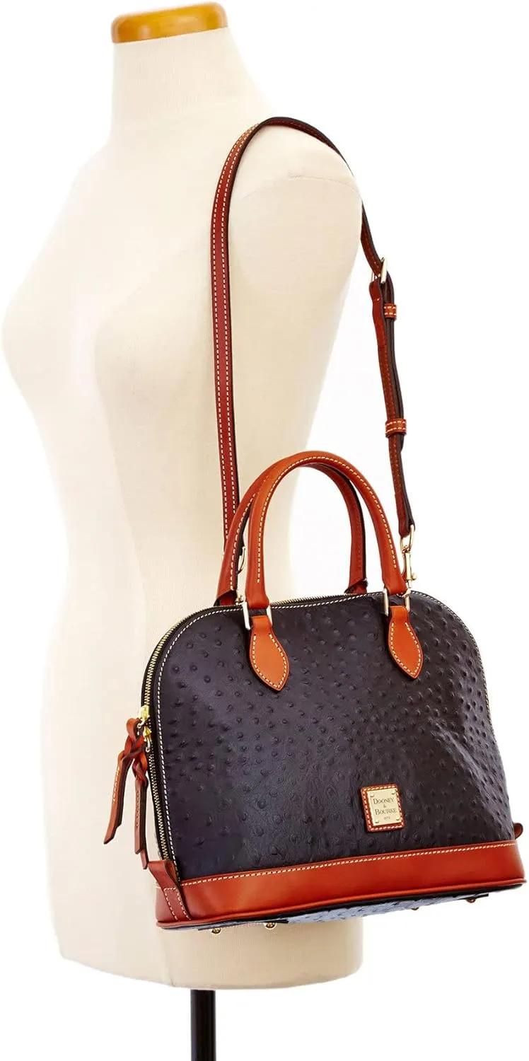 Dooney & Bourke Handbag, Ostrich Zip Zip Satchel