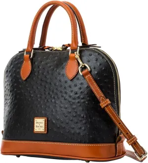 Dooney & Bourke Handbag, Ostrich Zip Zip Satchel