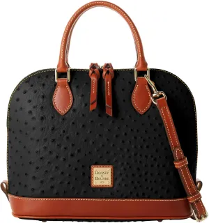 Dooney & Bourke Handbag, Ostrich Zip Zip Satchel