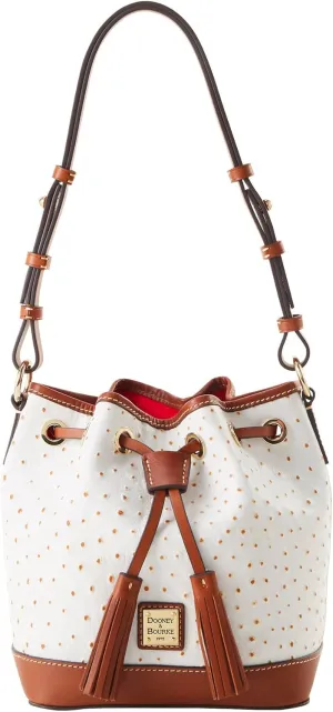 Dooney & Bourke Ostrich Small Drawstring Shoulder Bag