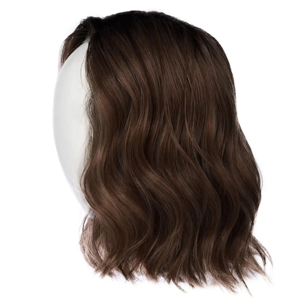 Dress Me Up Shoulder-Length Pageboy Layered and Wavy Wig by Hairuwear, Average Cap, GF4-6 Black Coffee