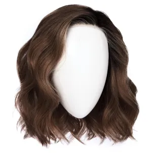 Dress Me Up Shoulder-Length Pageboy Layered and Wavy Wig by Hairuwear, Average Cap, GF4-6 Black Coffee