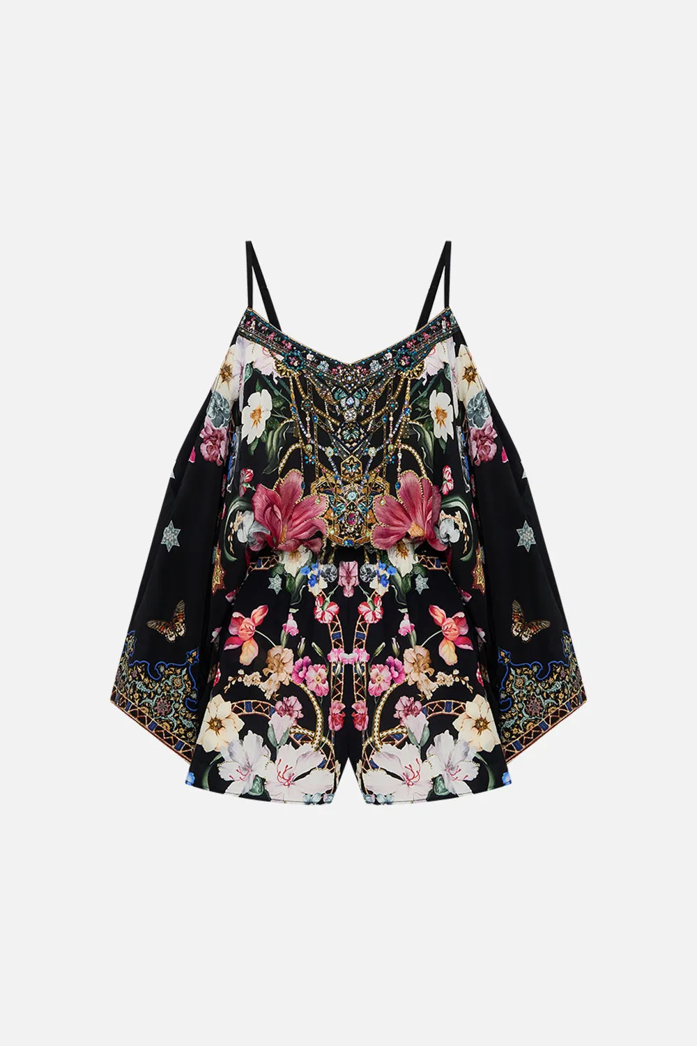 DROP SHOULDER PLAYSUIT MIDNIGHT IN MONSERRATE