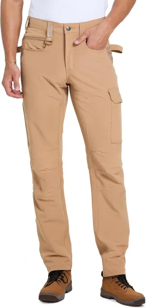 DURAWERK Men's 4-Way Stretch Cargo Pants, Work Pants, Durable Tactical Pants, Lightweight EDC Hiking Pants for Outdoor
