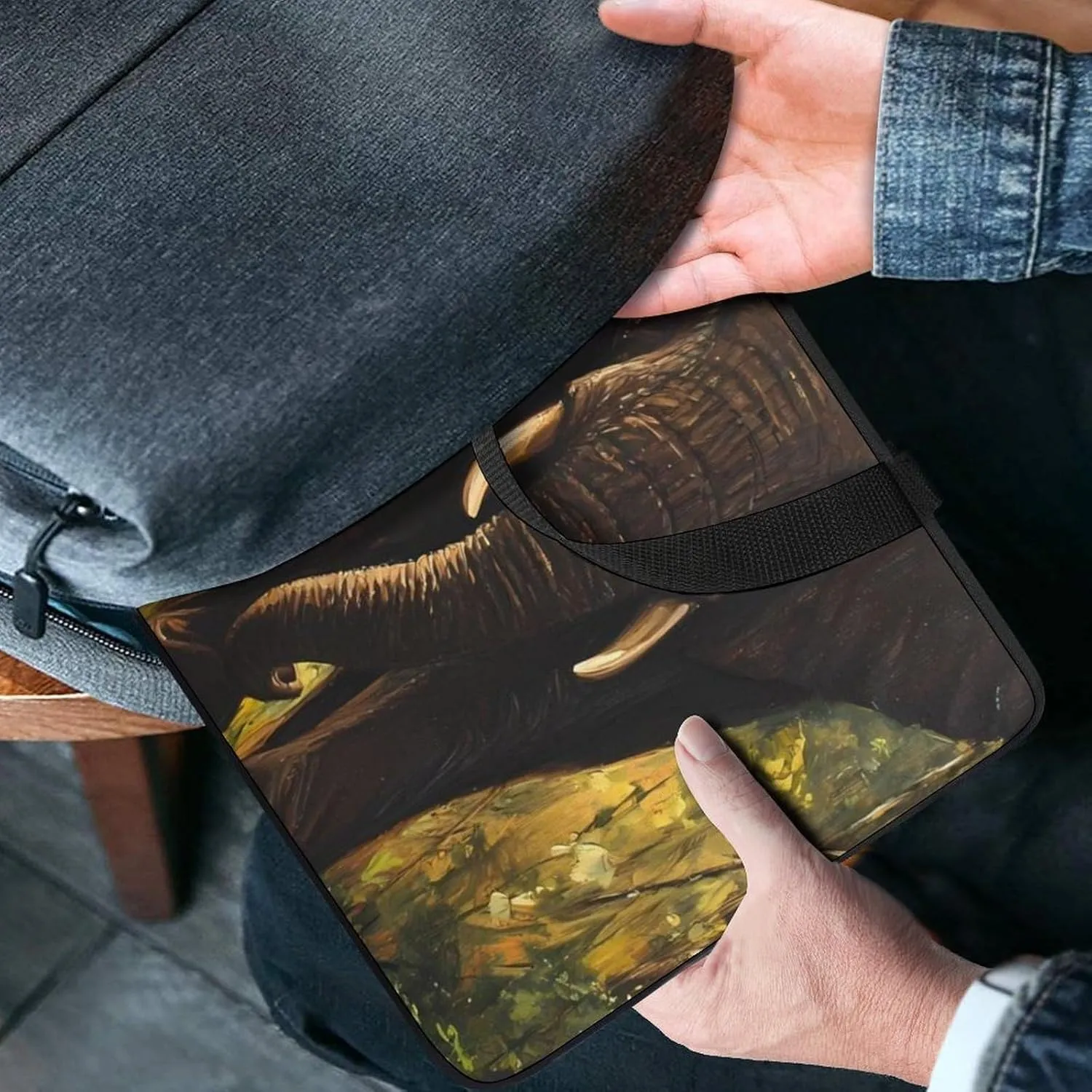 Elephant Calf in The Forests Laptop Sleeve Bag Computer Carrying Case Laptops Protective Cover for Travel Business