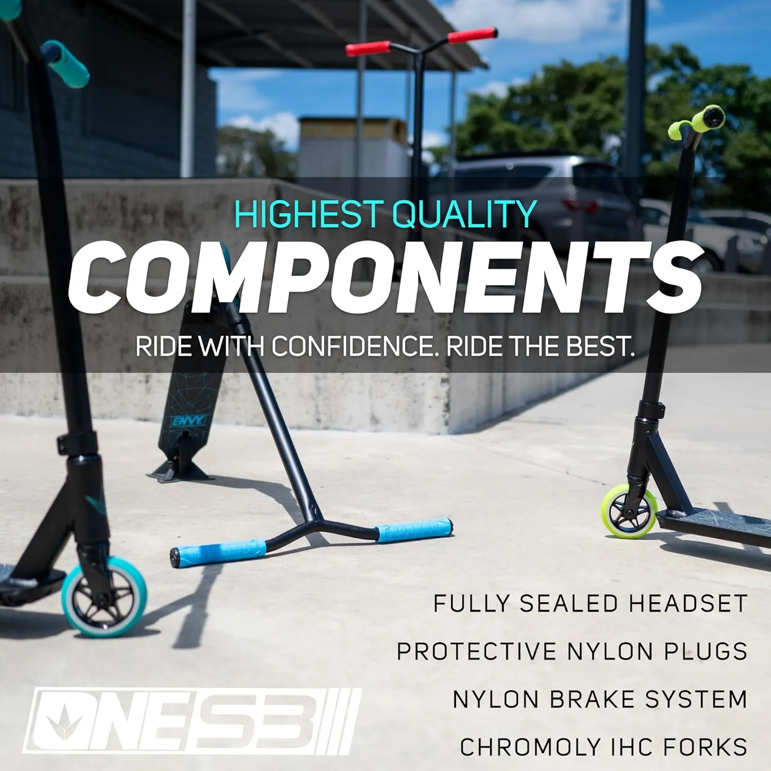 Envy Scooters ONE S3 Stunt Scooter - Trick Scooters for Kids 6-12 Years - Beginner Freestyle Scooter