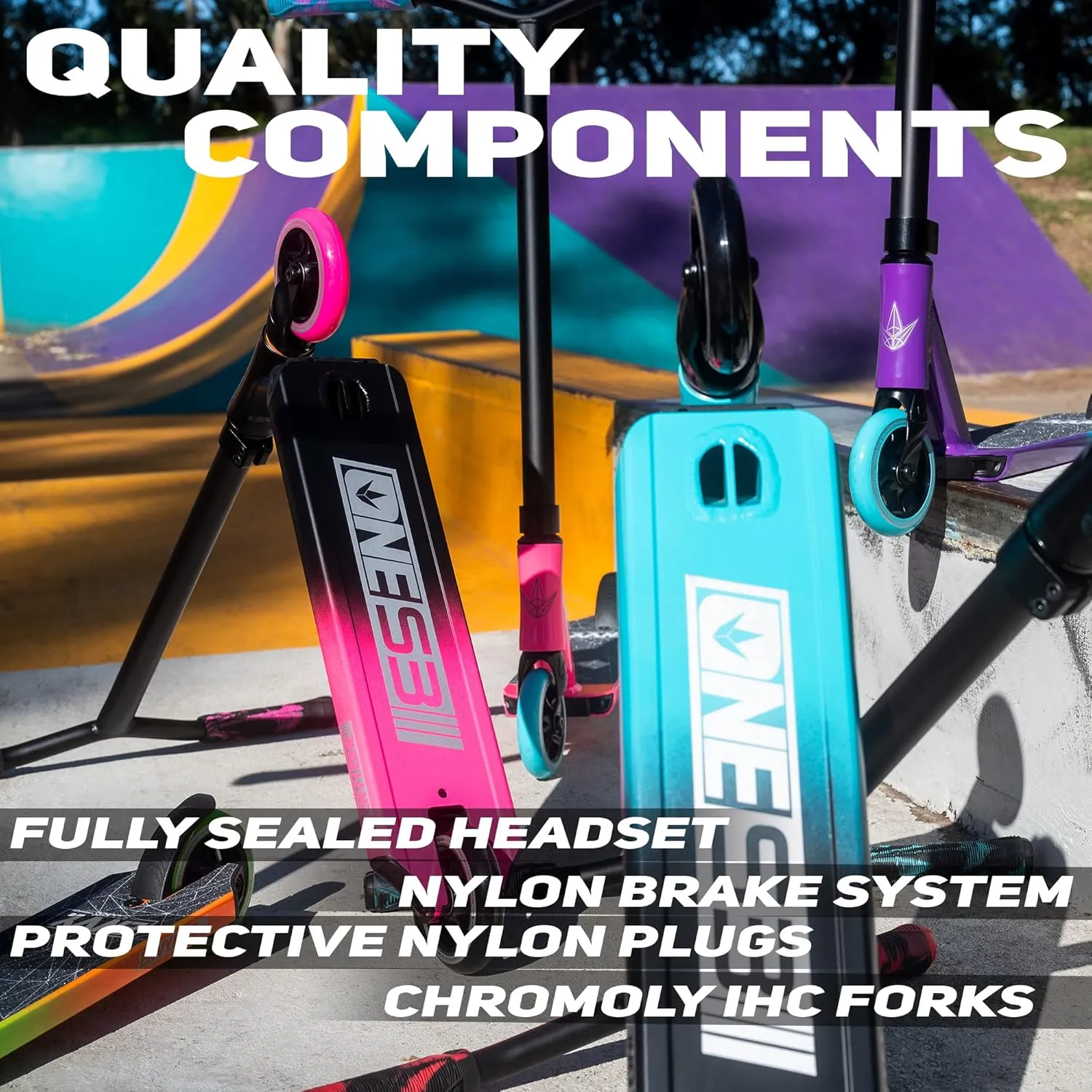 Envy Scooters ONE S3 Stunt Scooter - Trick Scooters for Kids 6-12 Years - Beginner Freestyle Scooter