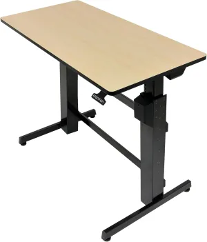 Ergotron – WorkFit-D Standing Desk, Height Adjustable Sit Stand Ergonomic Desk – Birch