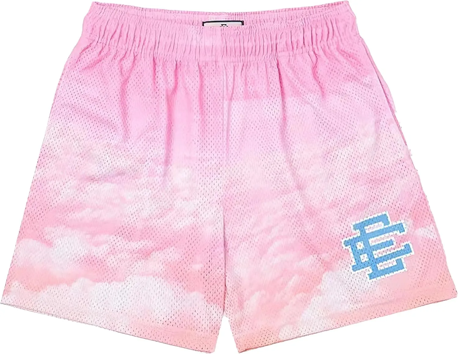 Eric Shorts Mesh Print Drawstring Shorts Hip Hop Casual Cool Workout Basketball Short Pants
